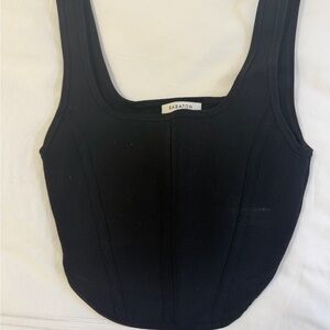 Babaton Black Crop Top